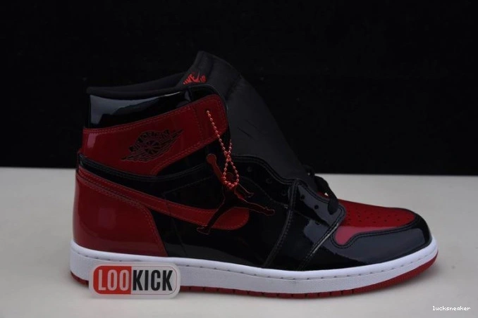 Cheap LUCY 1 High 555088-063 Bred OG Air Jordan Patent 0727